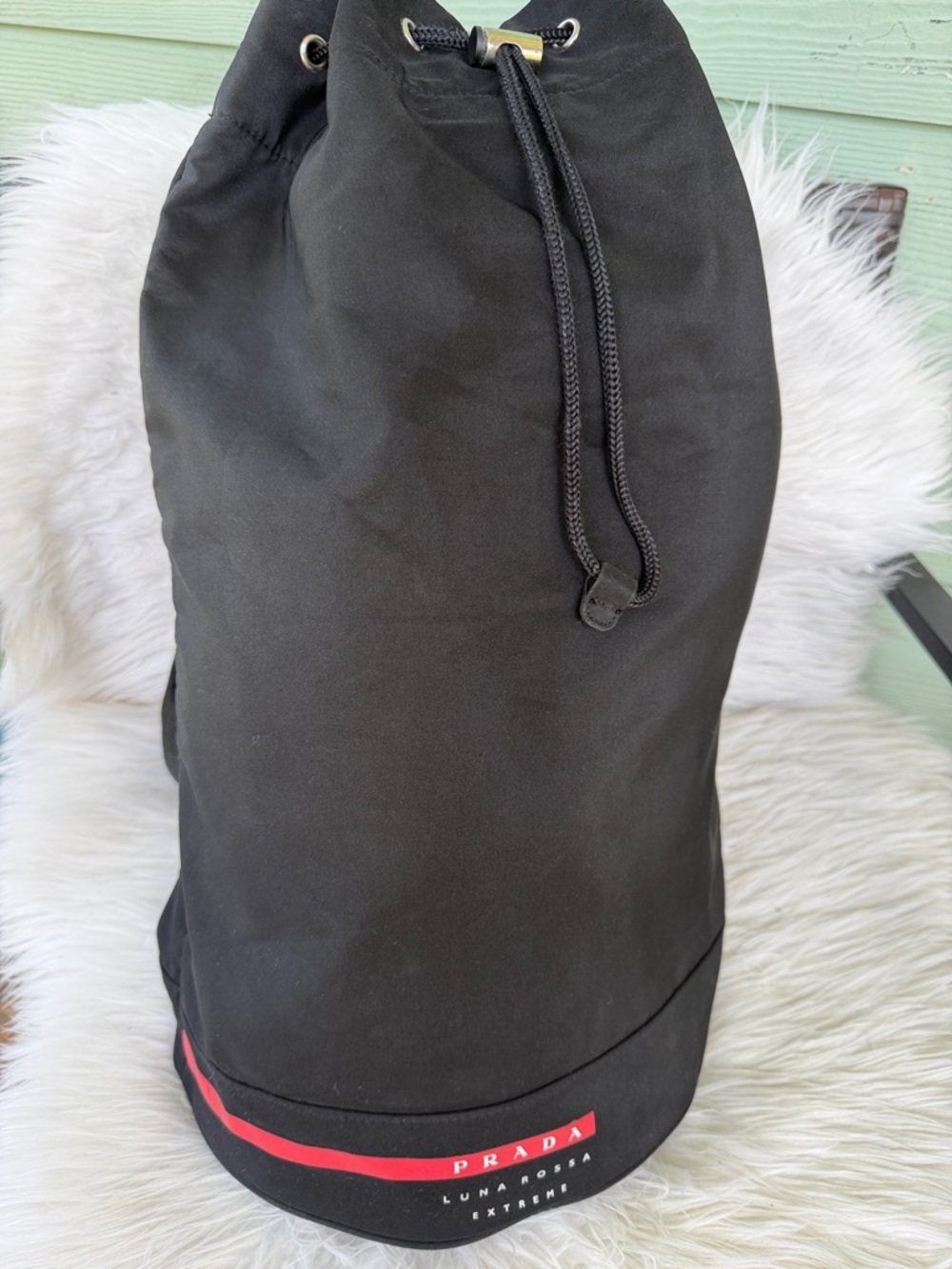 Sold another site Prada Luna Rossa Extreme drawstring duffle bag